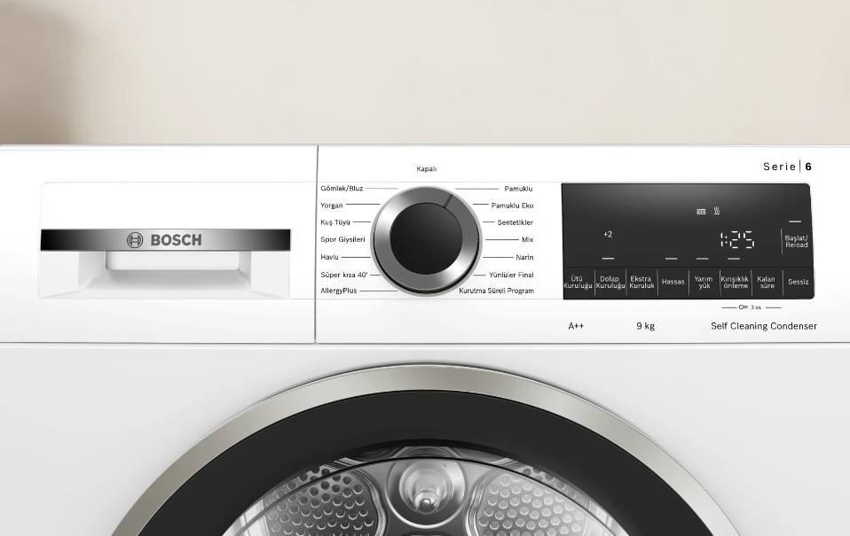 Bosch WQG244C1TR 9 kg Çamaşır Kurutma Makinesi
