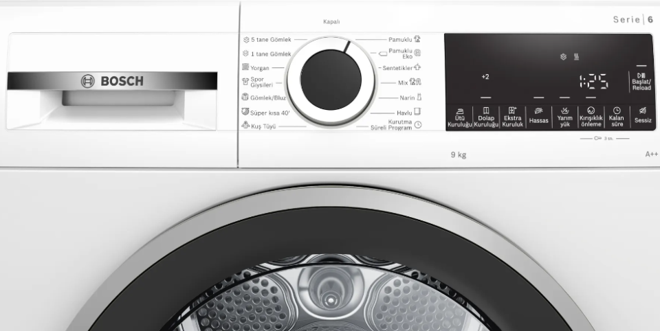 Bosch WQG241A0TR 9 kg Çamaşır Kurutma Makinesi