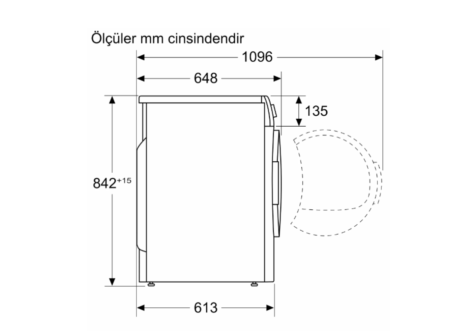 Bosch WQG241A0TR 9 kg Çamaşır Kurutma Makinesi