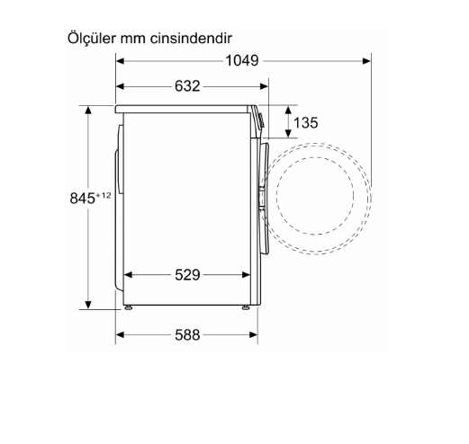 Profilo CGA142X0TR 9 kg 1200 Devir Çamaşır Makinesi