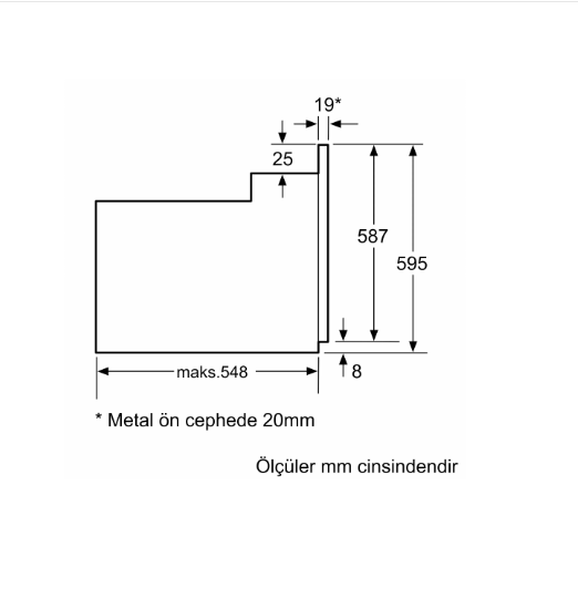 Profilo FRMA325B1 Beyaz Ankastre Fırın